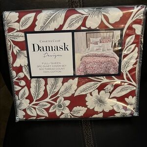 Charter Club Damask 3 PC Duvet Cover Set